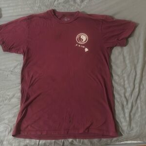T&C surf designs Hawaii maroon tee